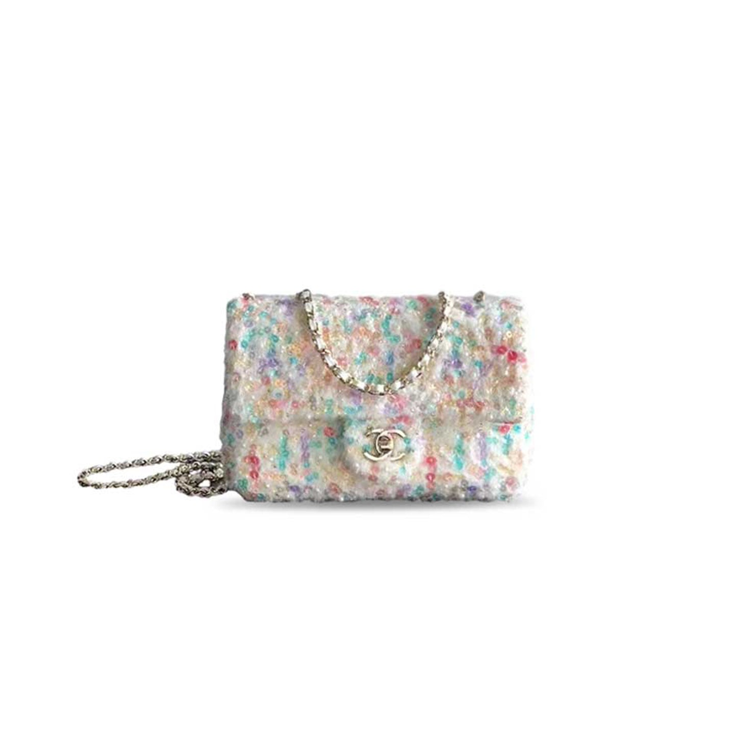 Ch**el sequin bag mini flap (20*13*7cm)