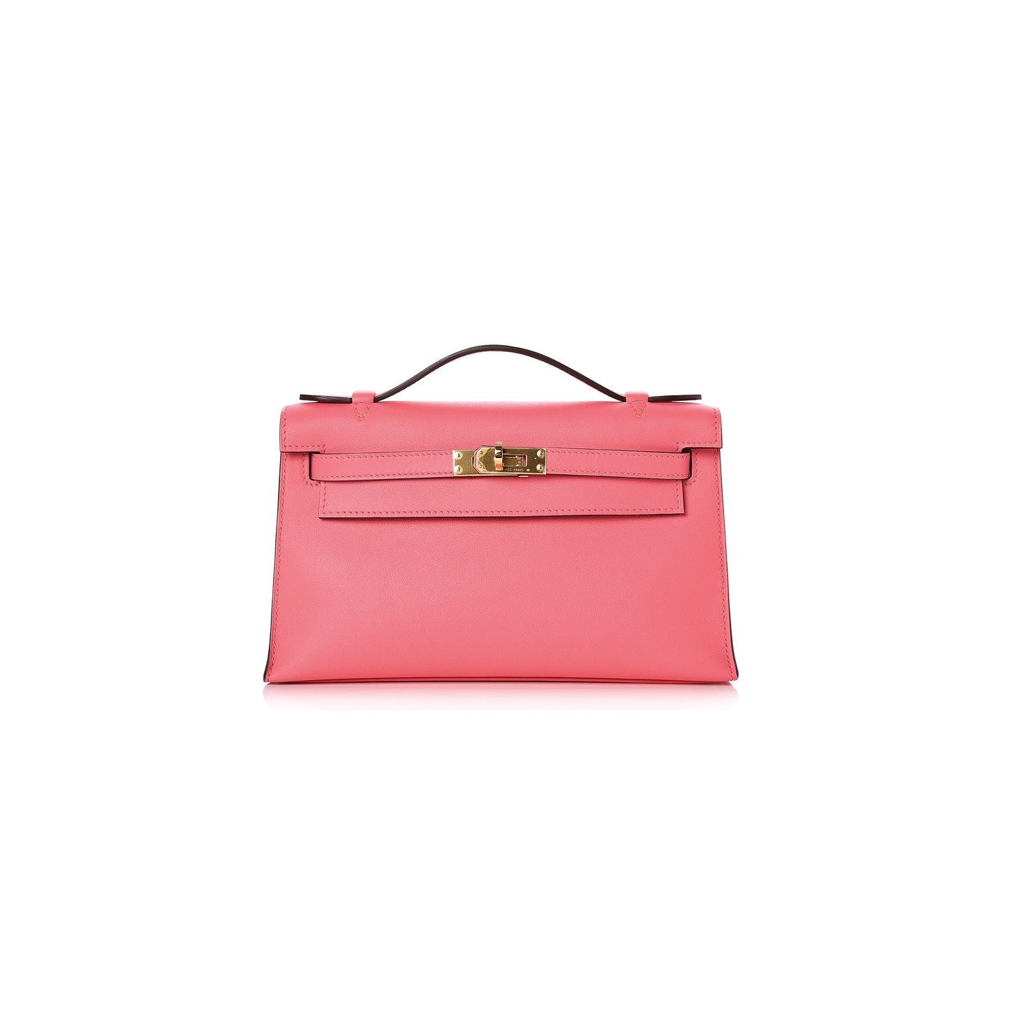 H**mes master swift kelly pochette clutch rose azalee (22*14*7cm)