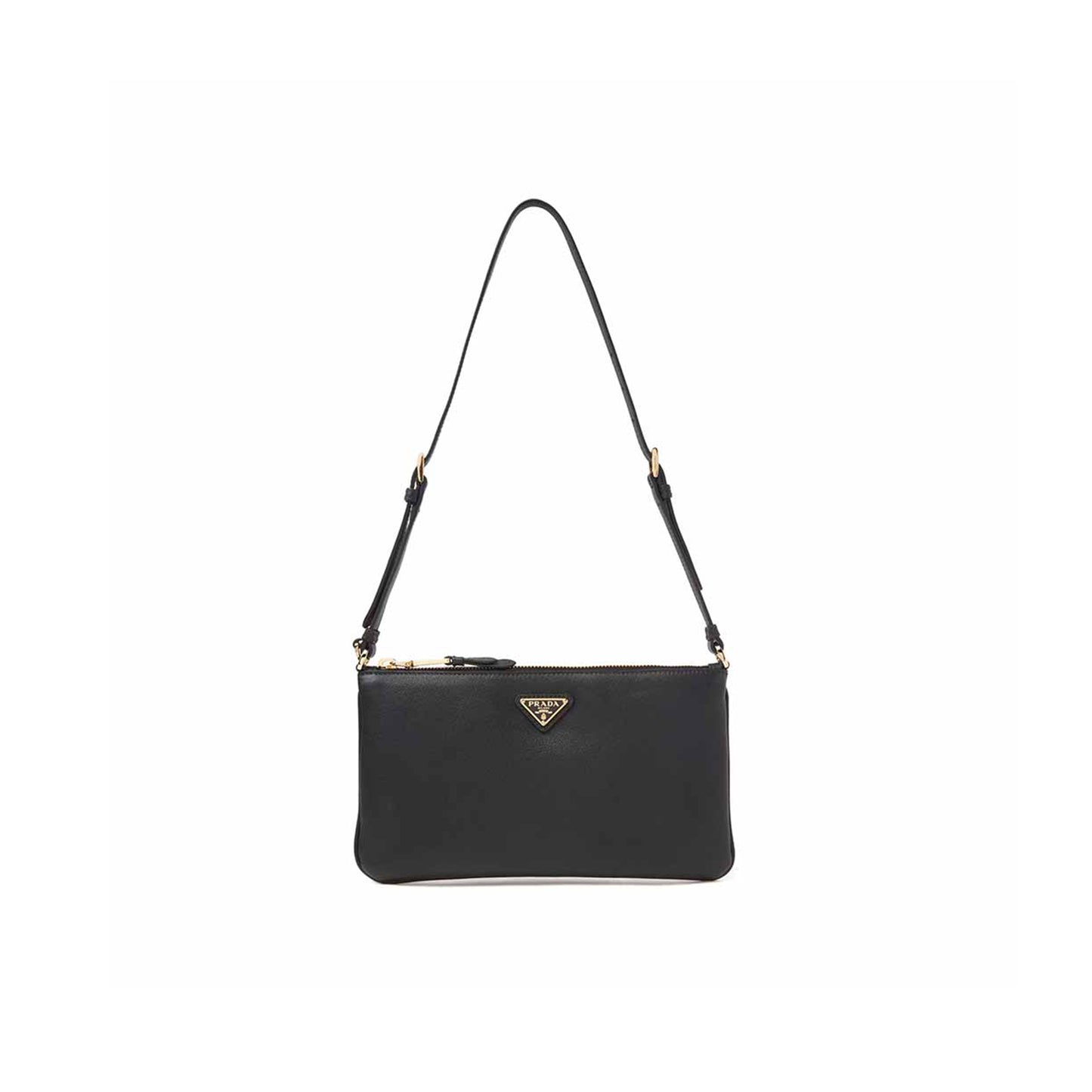 Pra*a small envelope shoulder bag in grained leather 1ne545Β (24*14cm)