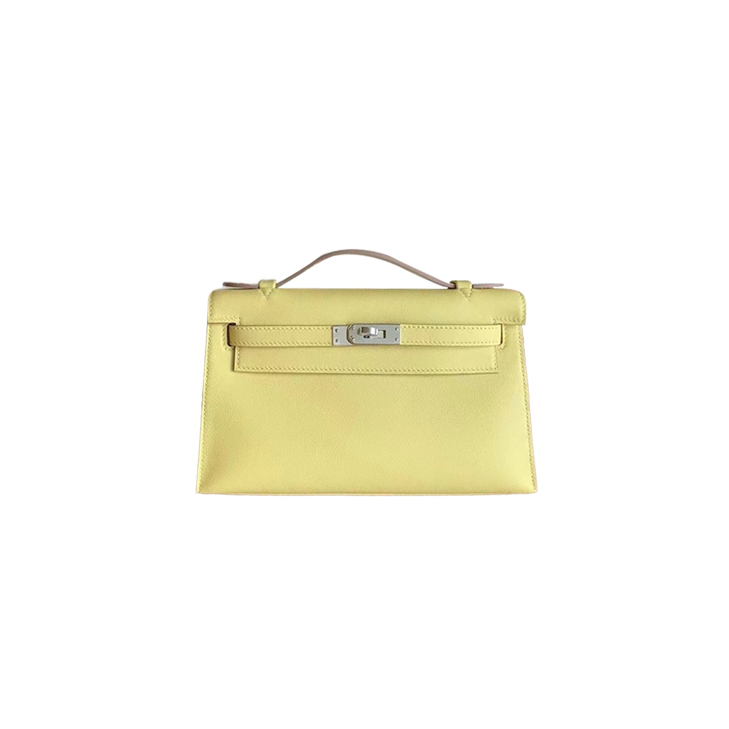 H**mes master kelly pochette swift chick yellow (22*14*7cm)