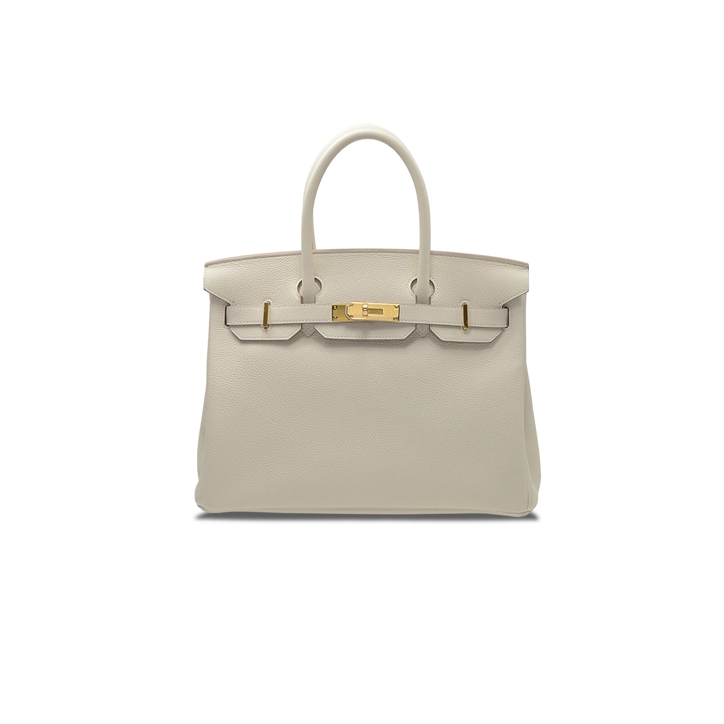 H**mes master birkin 40 togo leather milkshake white gold buckle h028352ck7v (40*30*21cm)