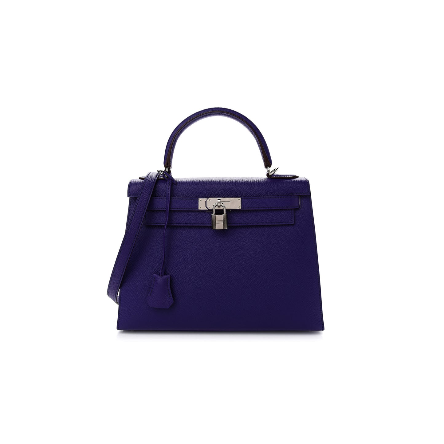 H**mes epsom kelly sellier 25 bleu electrique (25*17*7cm)