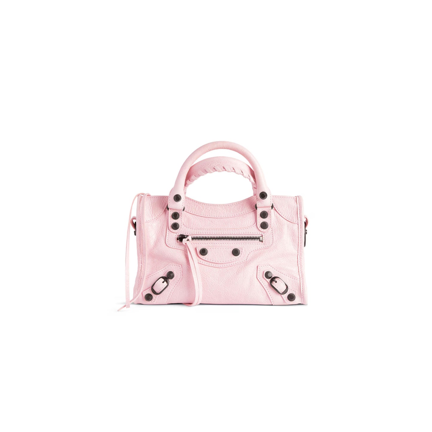 Ba1en*iaga women''s le city bag mini in petal pink 8063952abek5723 (23.8*16*6.3cm)