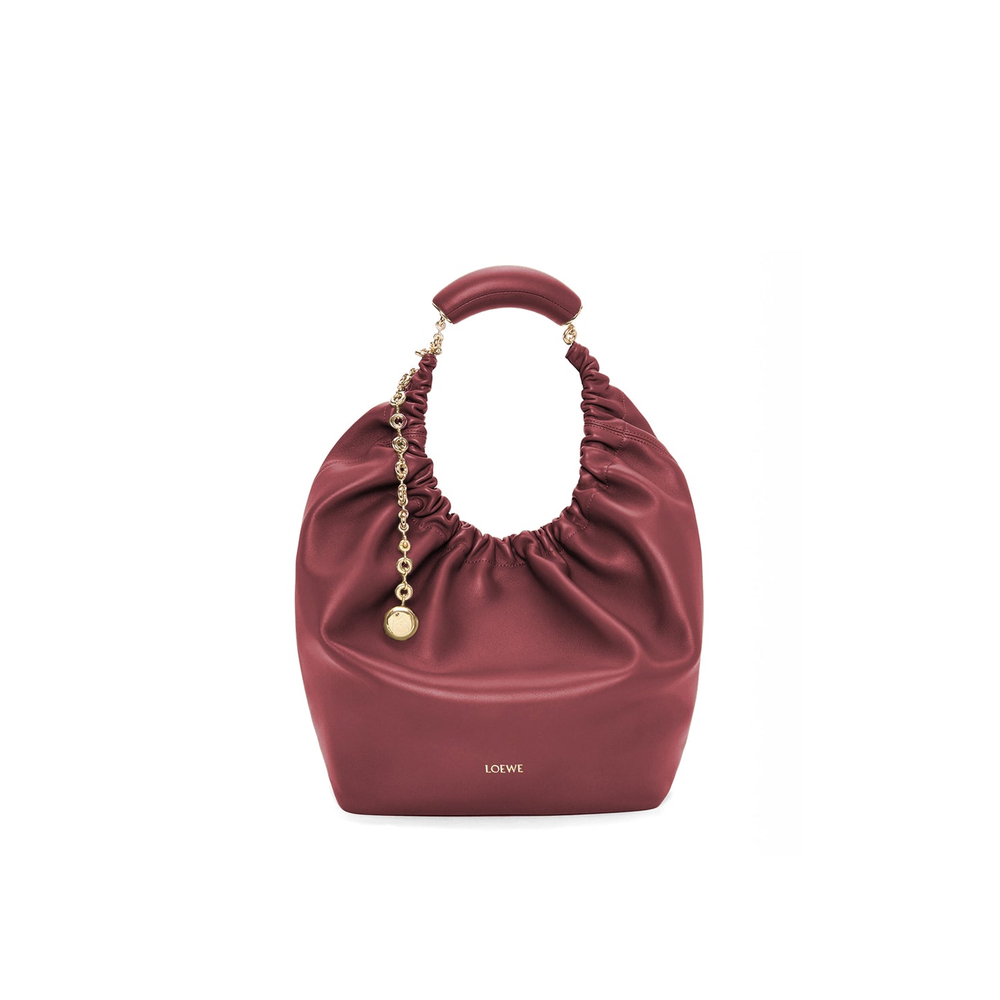 L0ew* medium soft nappa sheep leather squeeze bag a914q37x01-2100 (34*33*13.5cm)