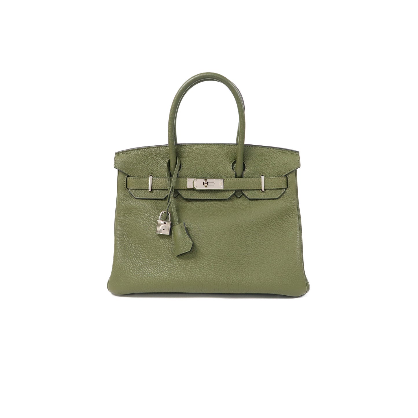 H**mes master birkin 25 togo sage green gold buckle bag 2161300193552 (25*20*13cm)