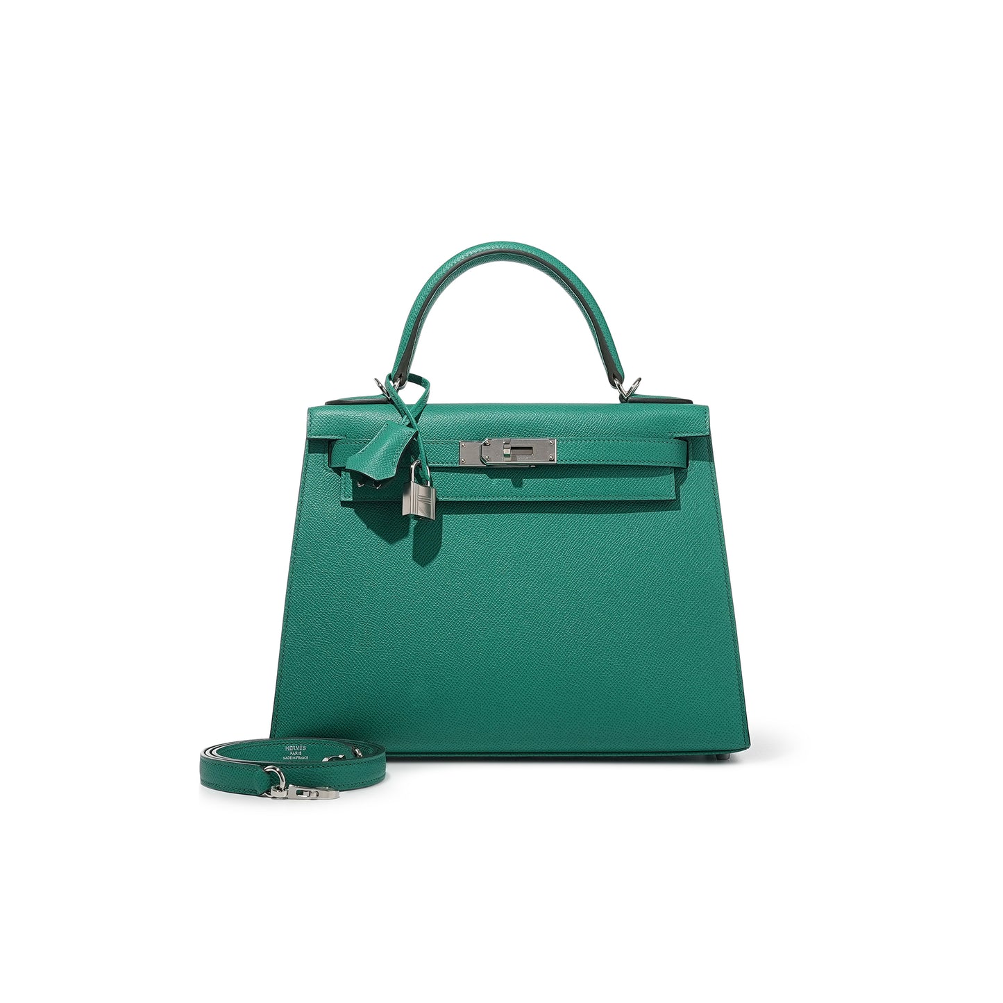 H**mes vert jade epsom kelly 28 sellier palladium hardware (28*22*10cm)