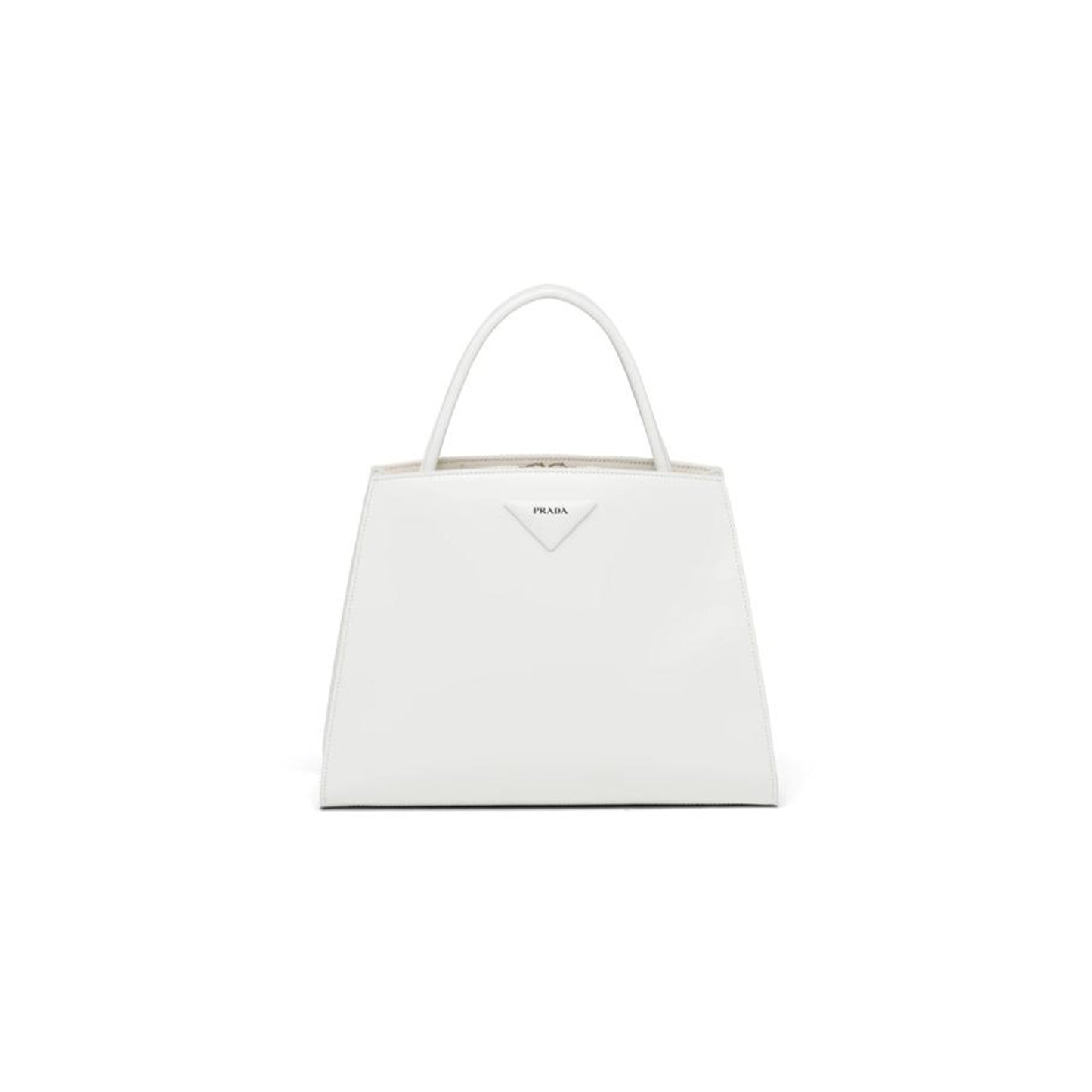 Pra*a leather white handbags 1ba328 (31*23*14.5cm)
