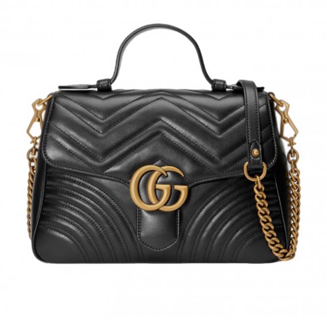 G*u*i marmont small top handle bag 498110 (27*19*10.5cm)