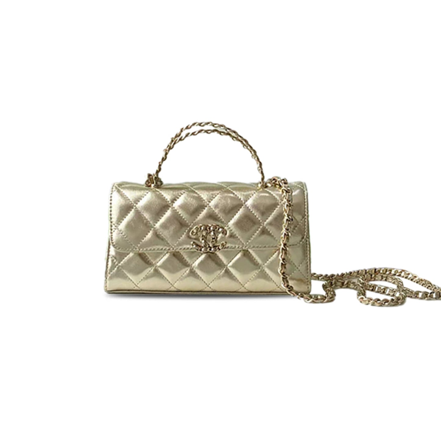 Ch*el 25a kelly clutch with chain ap3238 (18*10*4.5cm)