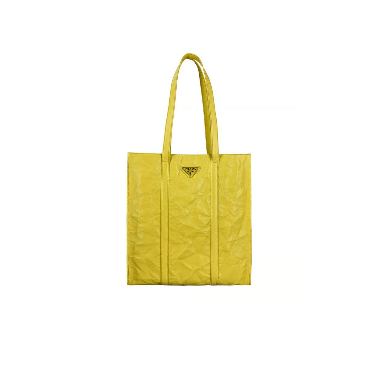 Pra*a logo plaque color-block tote bag 1bg459 (33*30*8cm)