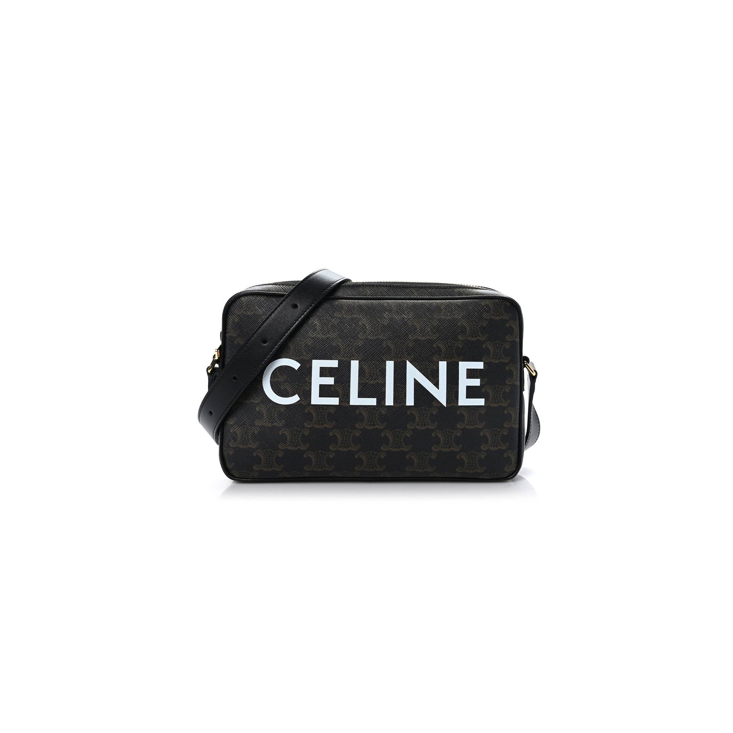 Ce**e triomphe canvas medium messenger bag black (23*15*4cm)