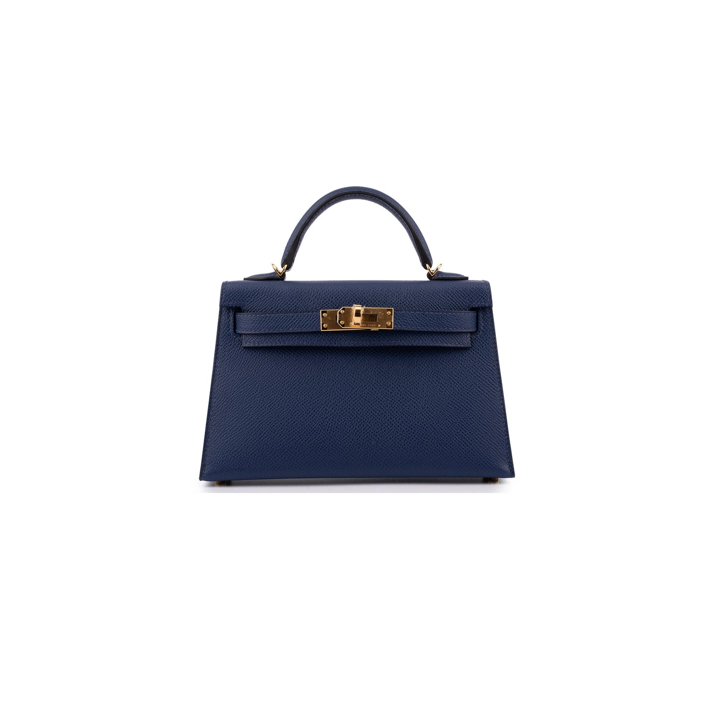 H**mes MASTER KELLY MINI II BLUE SAPPHIRE EPSOM (19*12*5.5cm)