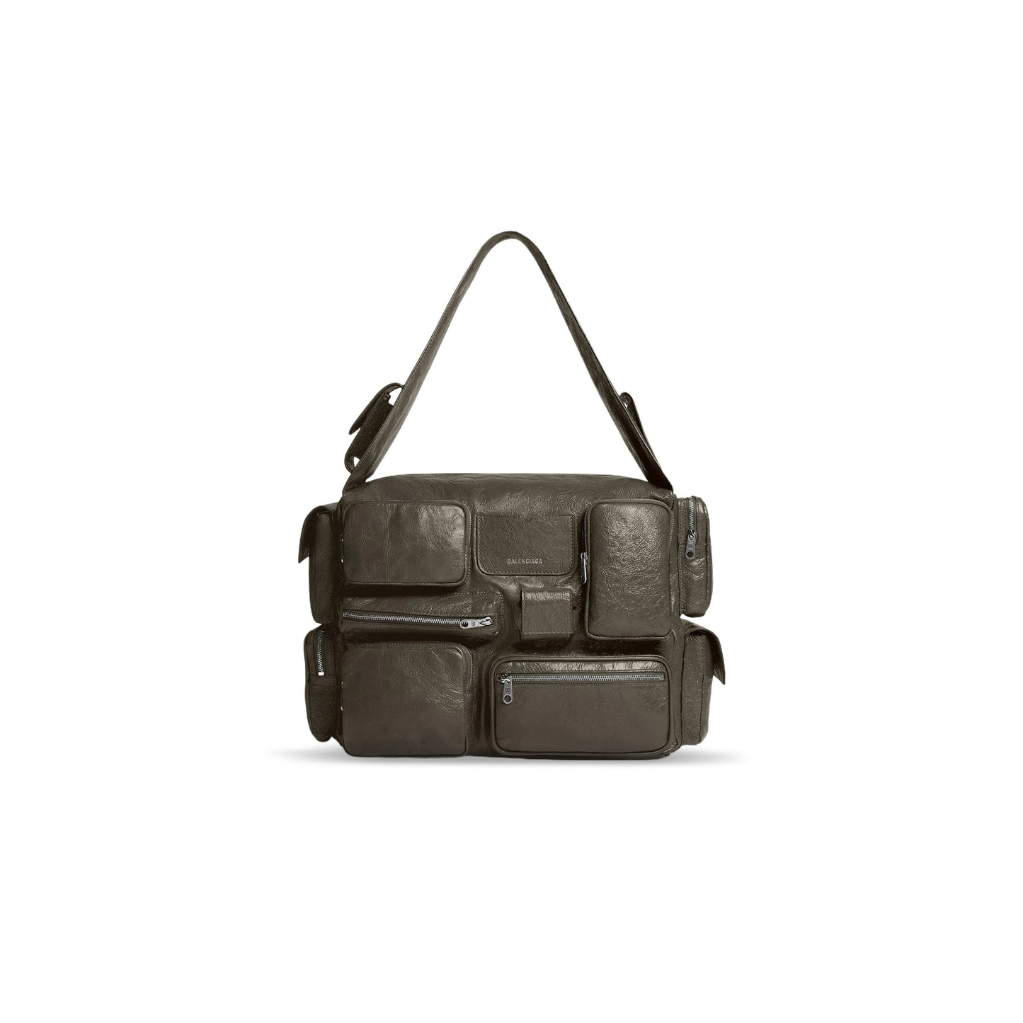 ba*len*cia*ga men''s S*perbusy sling bag large in green 702168210c83503 (41.9*29*18.9cm)