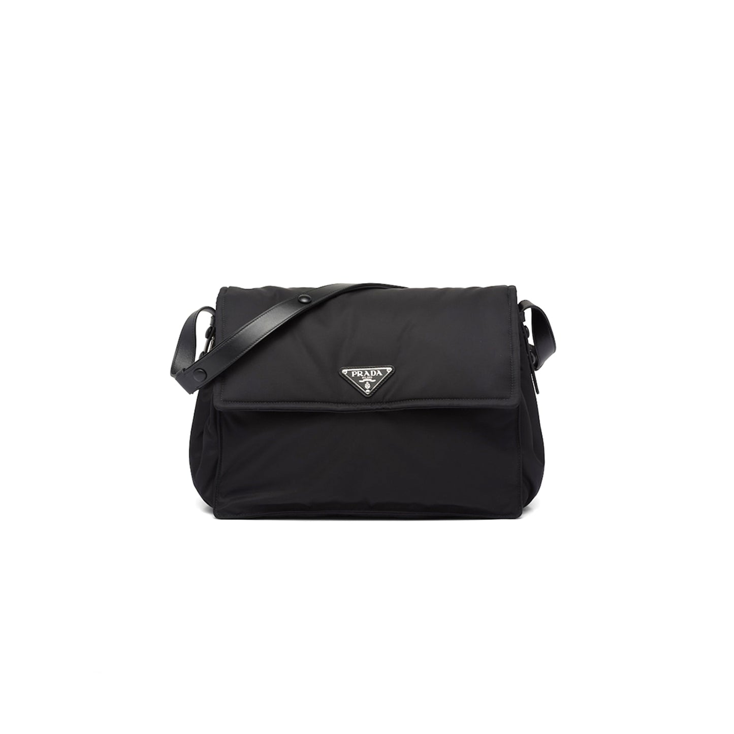 Pra*a large stuffed re-nylon shoulder bag 1bd256 (36*28*14cm)