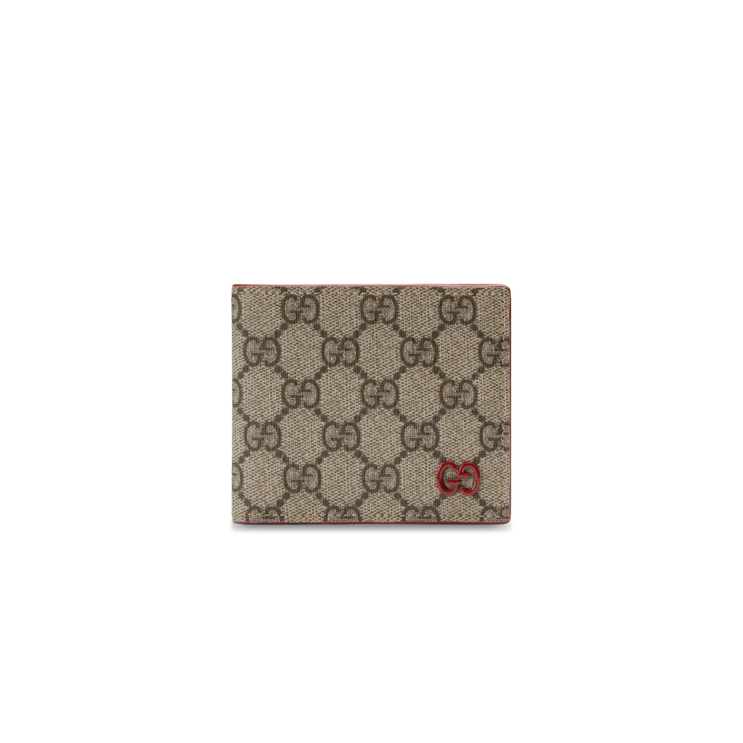 Gvc*1 red interior gg bi-fold wallet 768243 (21*9cm)