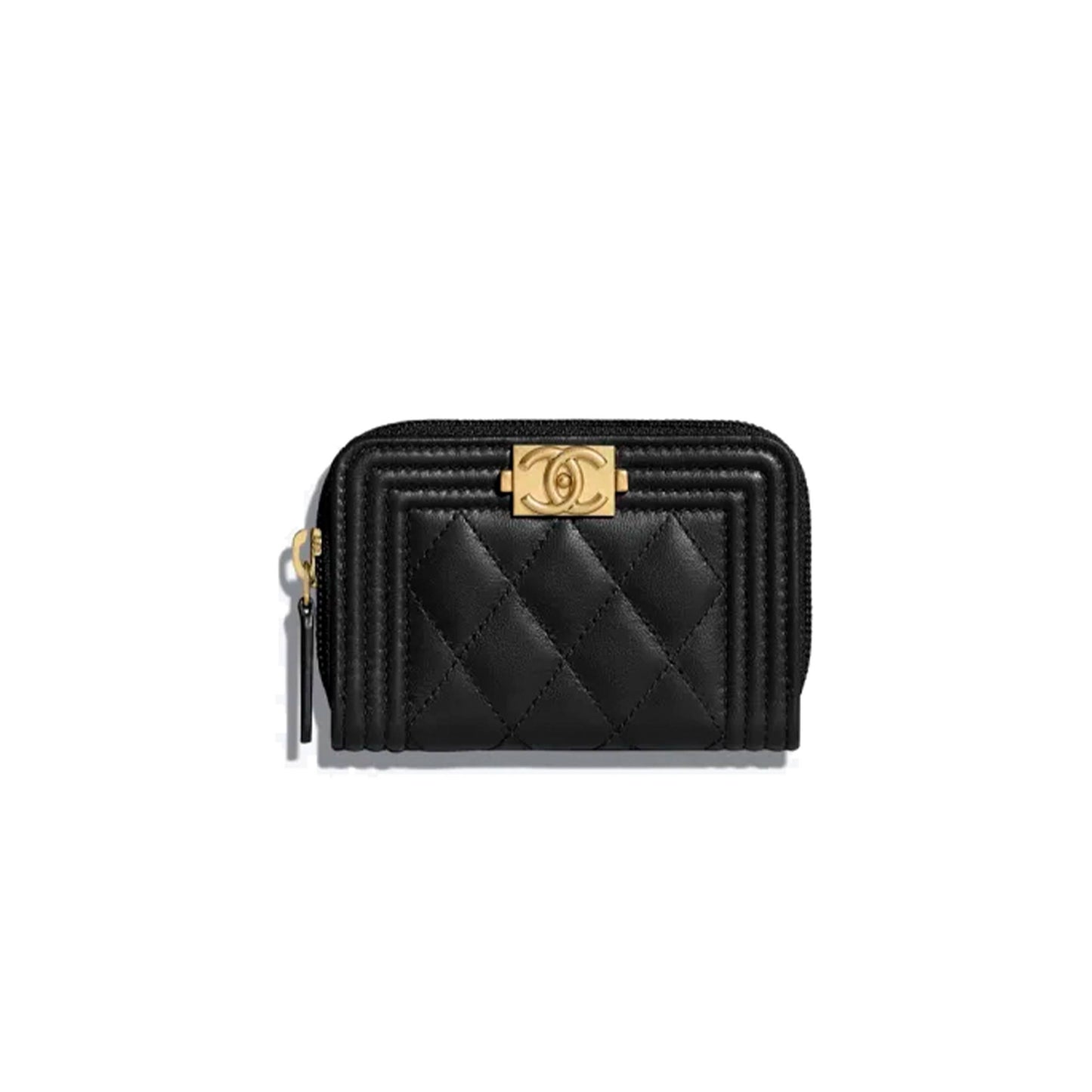 Ch*el boy Ch*el zipped coin purse a80602 y07659 94305(11*7.5*2cm)