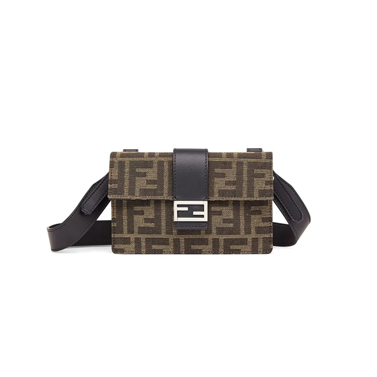 F**di baguette convertible pouch zucca canvas brown 7m0295a9zlf0l3t (17*10*2cm)