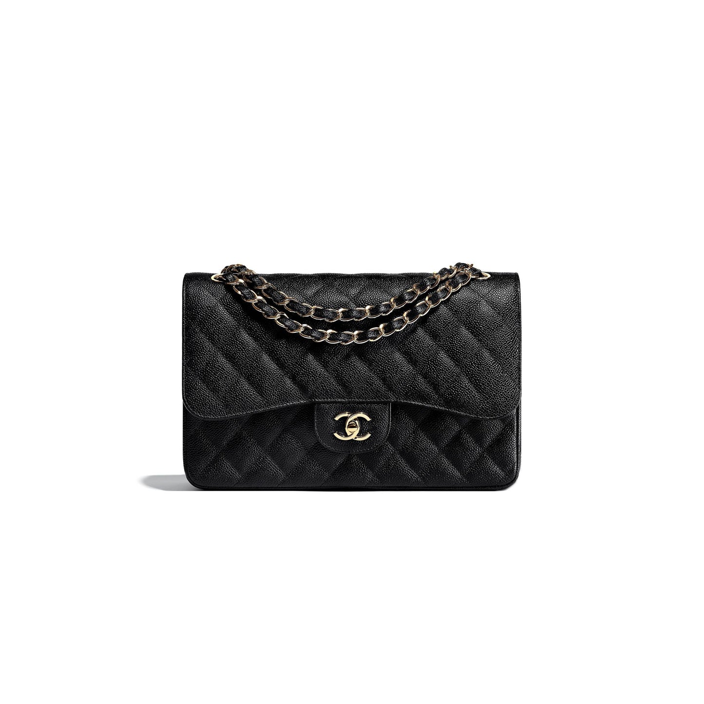 Ch*el large classic hangbag gold hardware a58600 y01864 c3906 (19.5*10*30cm)