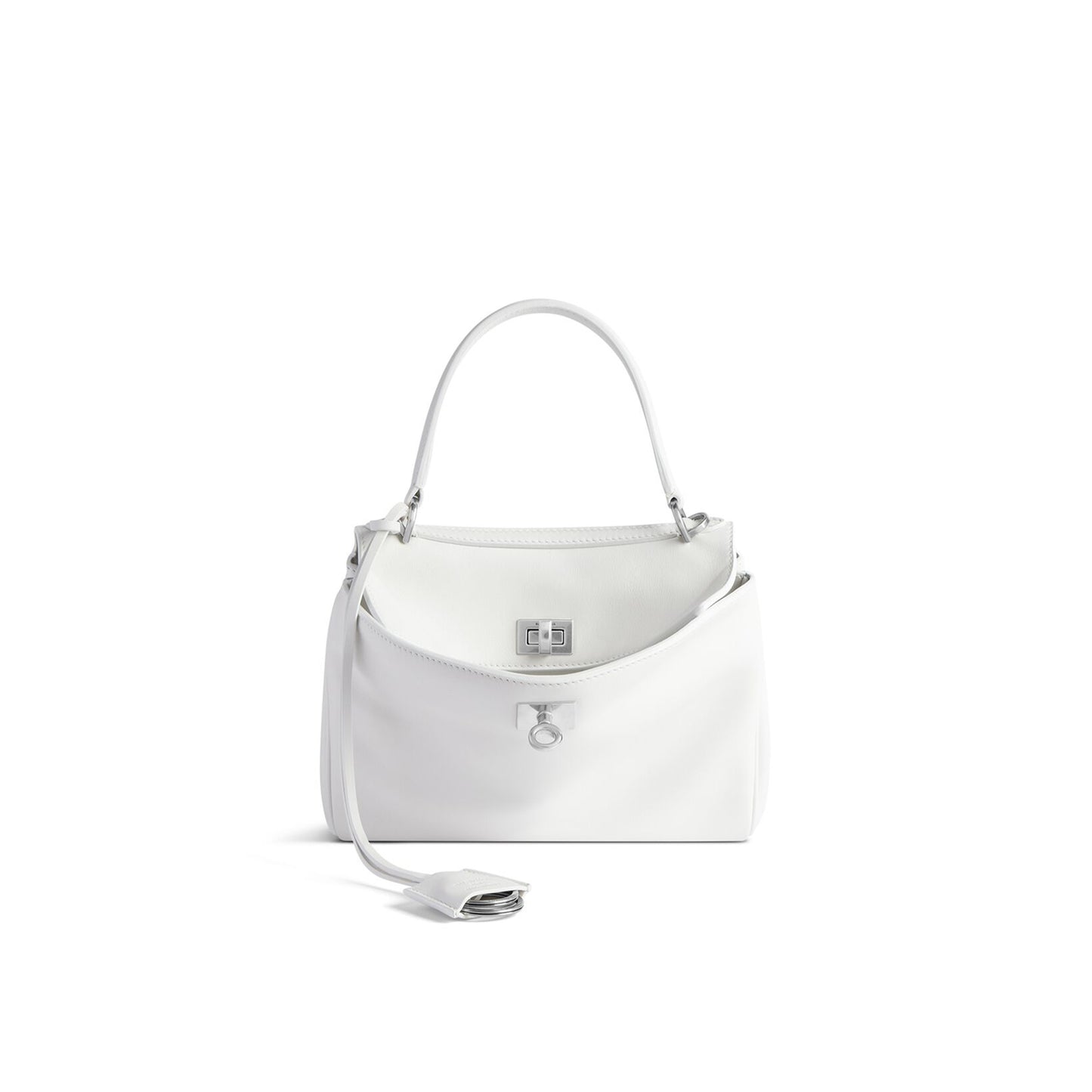 Ba*len*cia*ga rodeo mini tote silver hardware (22.8*9.9*8.3cm)