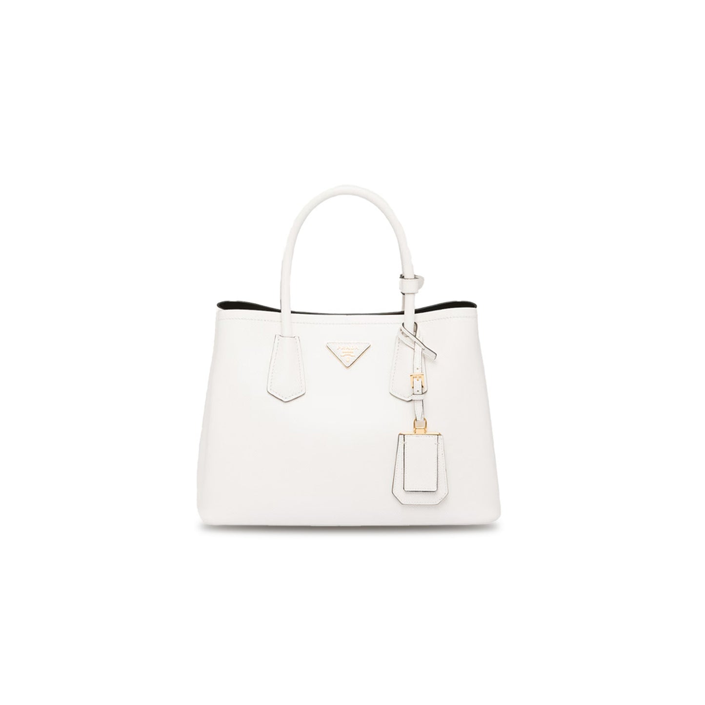 Pra*a medium double saffiano leather bag 1bg775 (33*25*14.5cm)