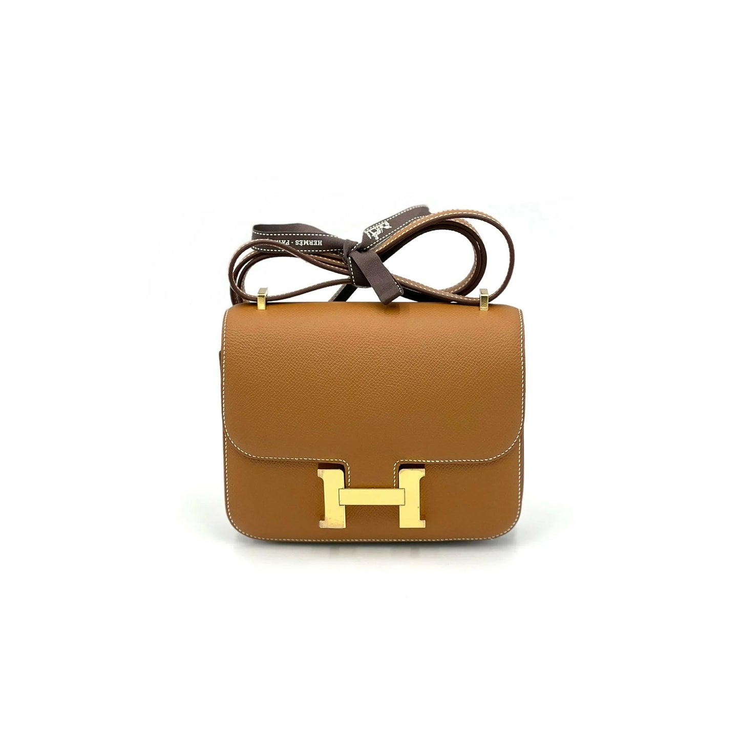H**mes master constance mini 18 gold epsom h061677cc37(19*15*4cm)