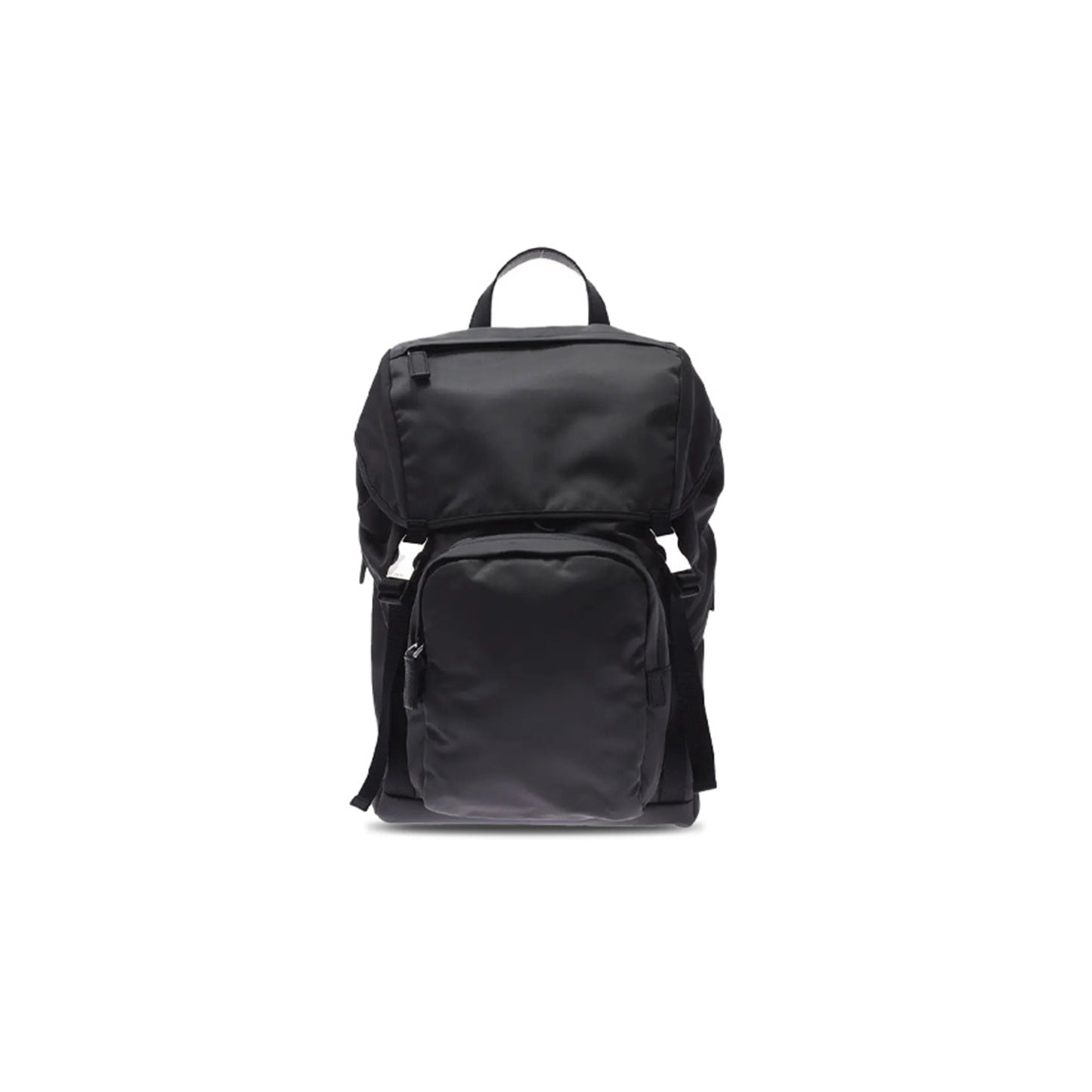 Pra*a gray silver hardware nylon rucksack daypack 2vg0135 (45*27*17cm)