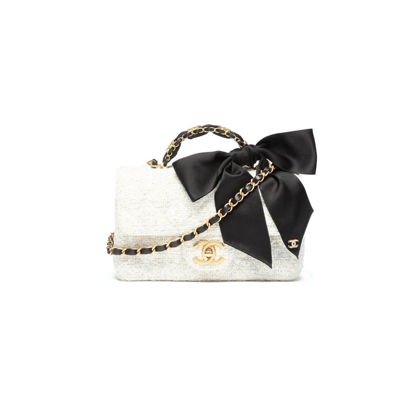 Ch**el mini flap bag with top handle as5875 (20*13*6cm)