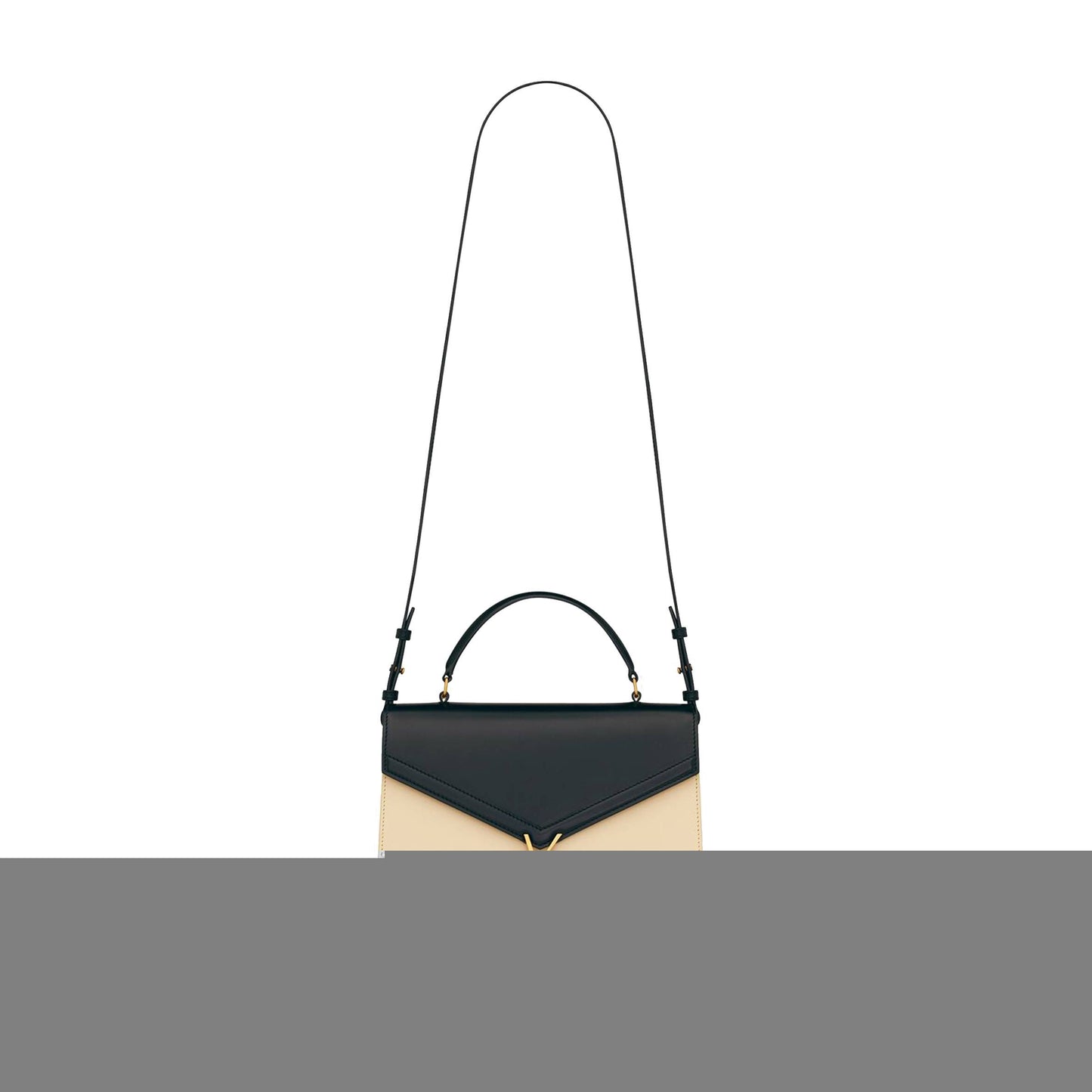 y*l cassandra medium top handle bag in box Sa**t Lau*nt leather 62393116c7w1089 (24.5*20*11.5cm)