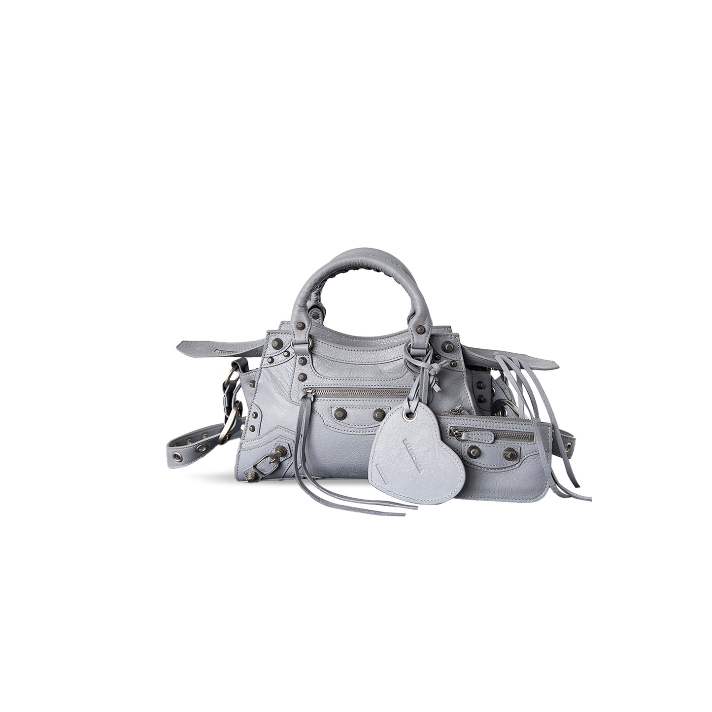 Ba*len*cia*ga small neo cagole city in light gray 700940210bj1809 (25.9*17.8*11.4cm)