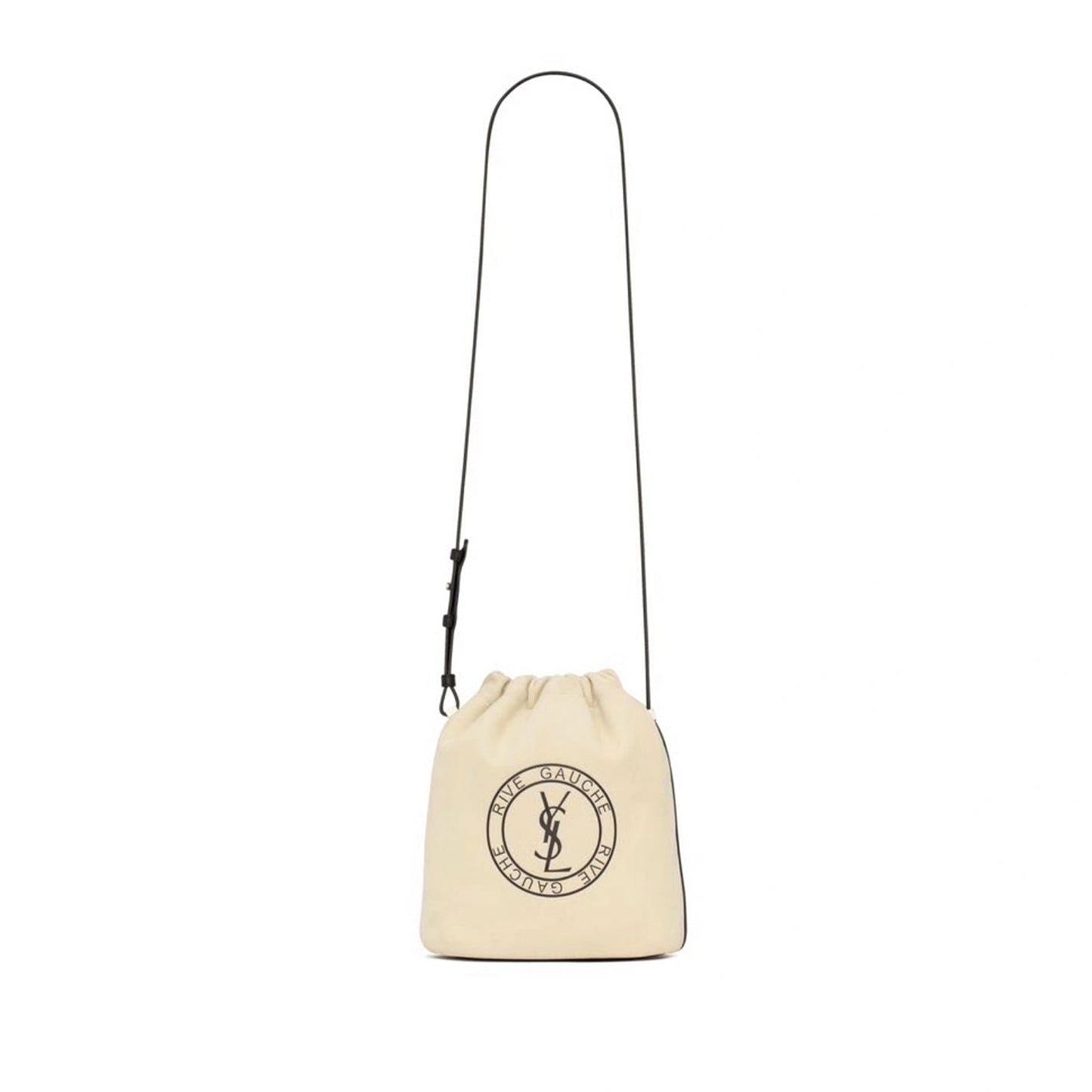 Y*L rive gauche laced bucket bag in leather 710261849100 (21*23*14cm)