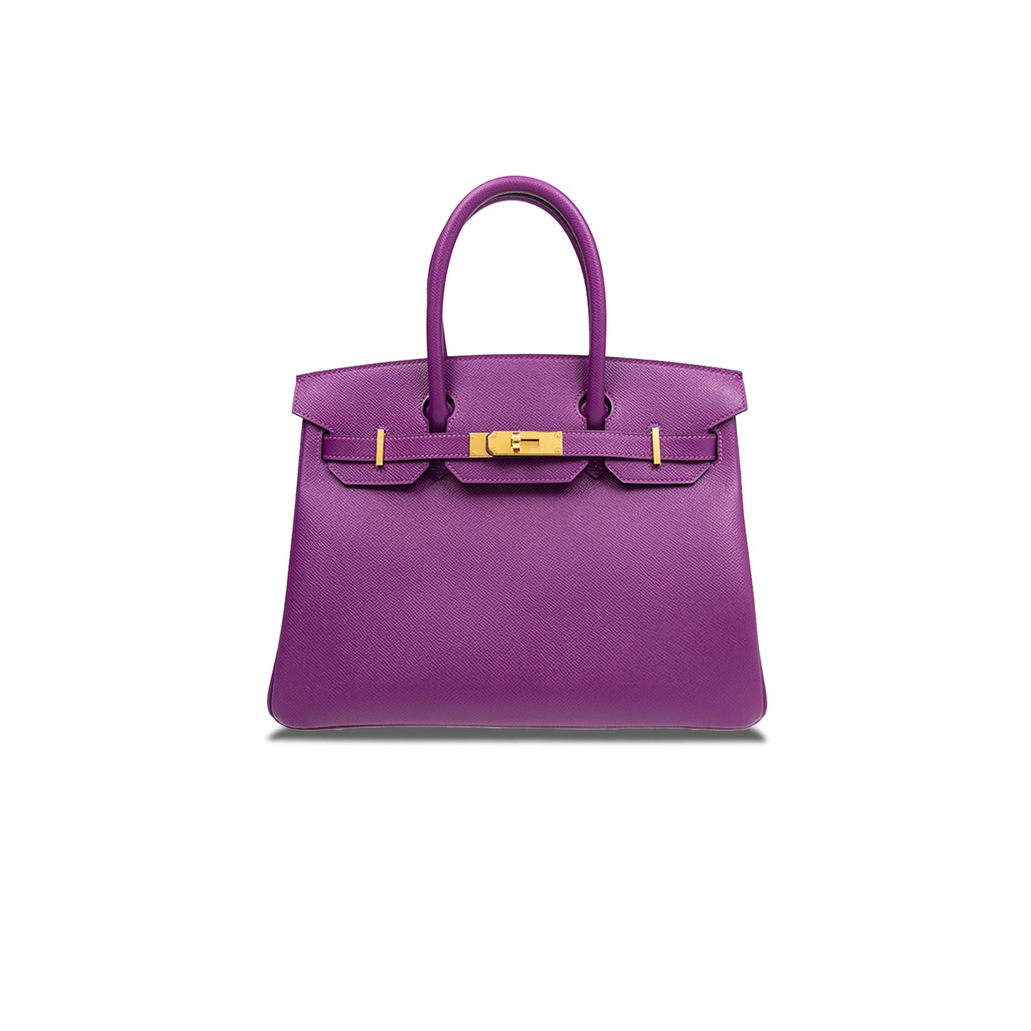 H**mes master birkin 30 togo leather anemone purple gold buckle bag bk30p9epgp (30*23*15cm)