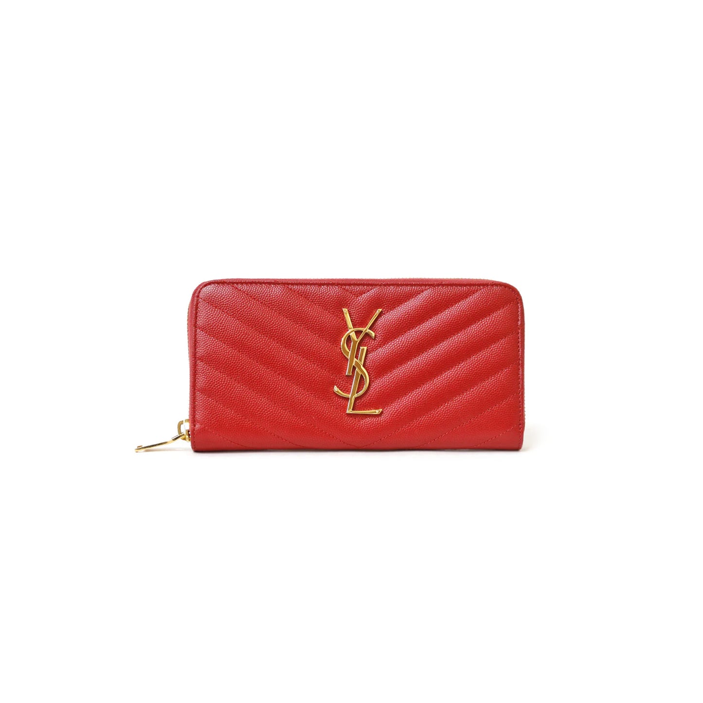Y*L cassandre matelassÉ zip around wallet in grain de poudre leather 358094bow016422 (19*9.5*2.5cm)