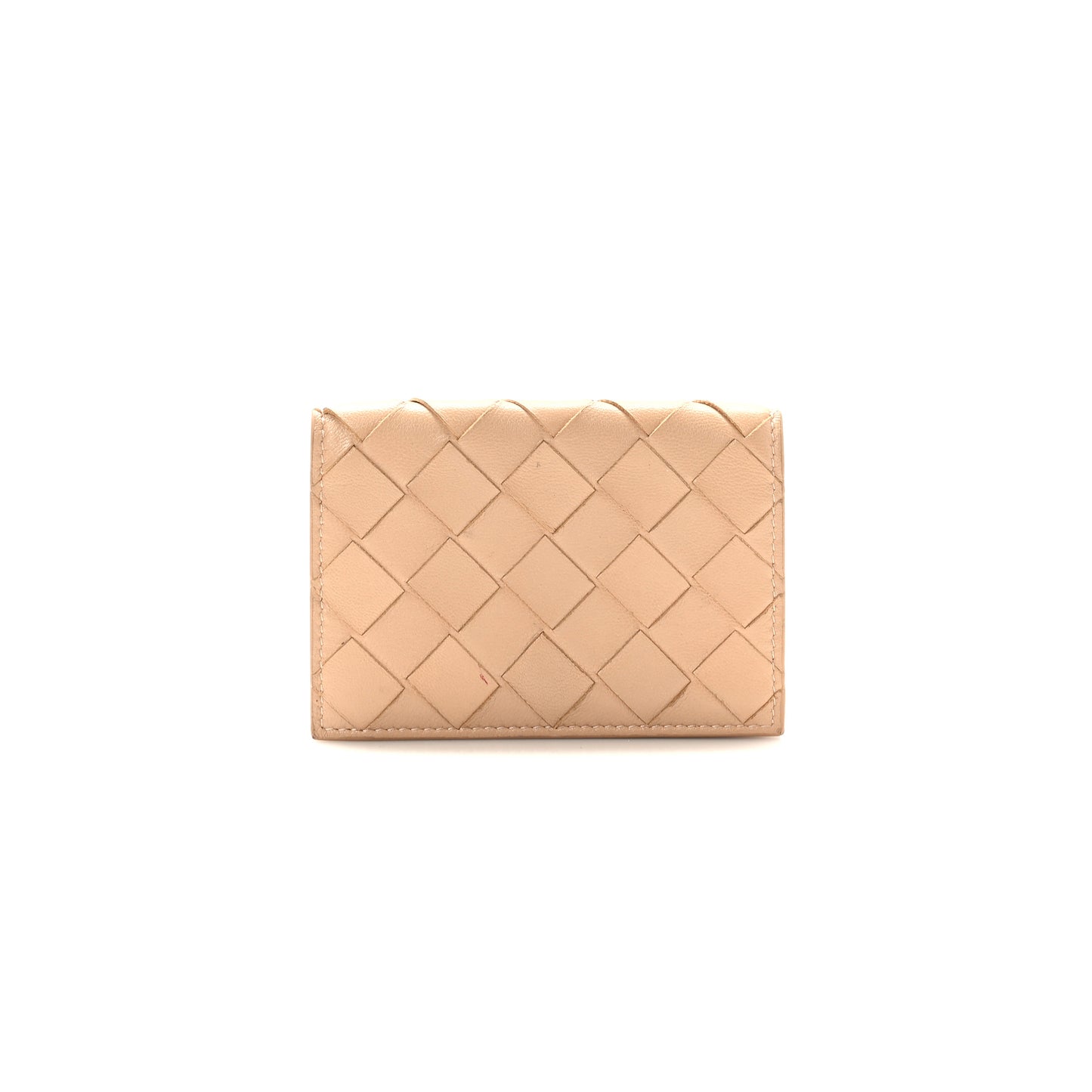 bo*te*ga Ve*ne*ta nappa intrecciato card holder almond (11*8cm)