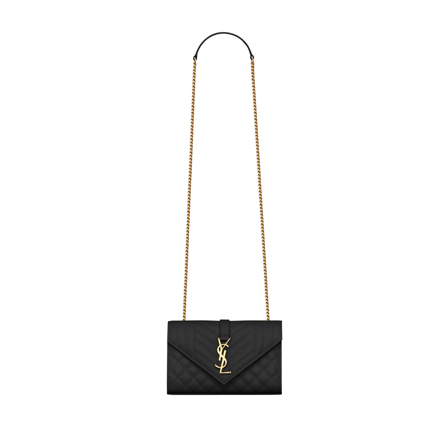 Y*L envelope small in quilted grain de poudre embossed leather 600195bow911000 (21*13*6cm)