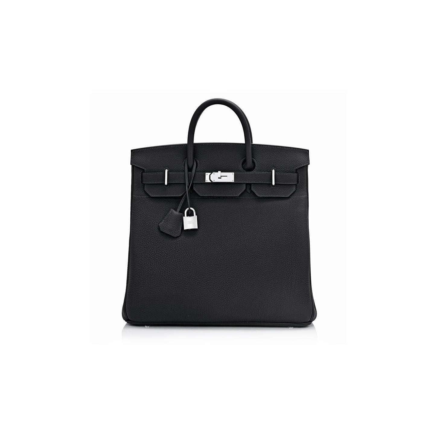H**mes hac birkin 40 black togo palladium bag (40*38*24cm)
