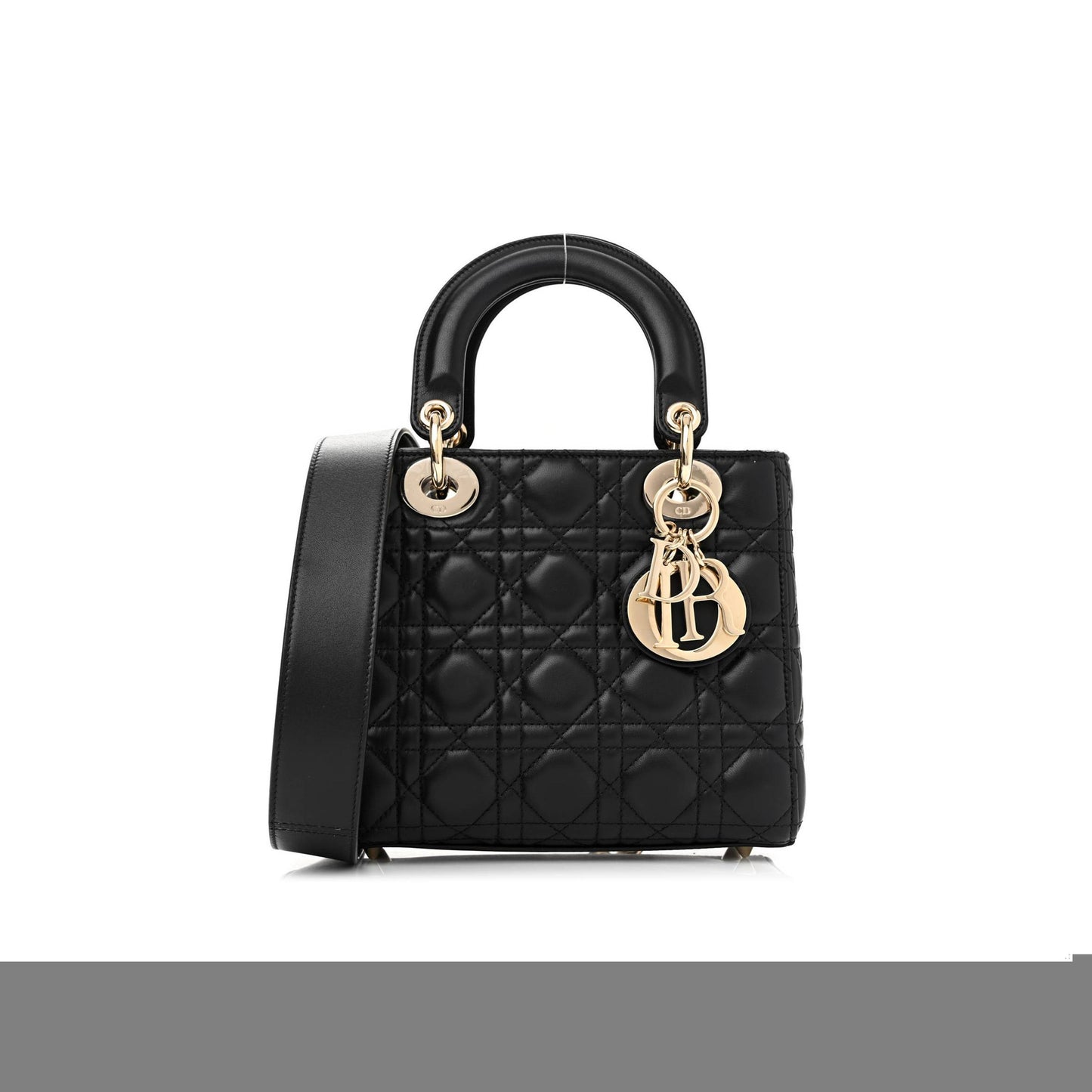 D*or lambskin cannage small my abcD*or lady D*or black (20*18*8.9cm)