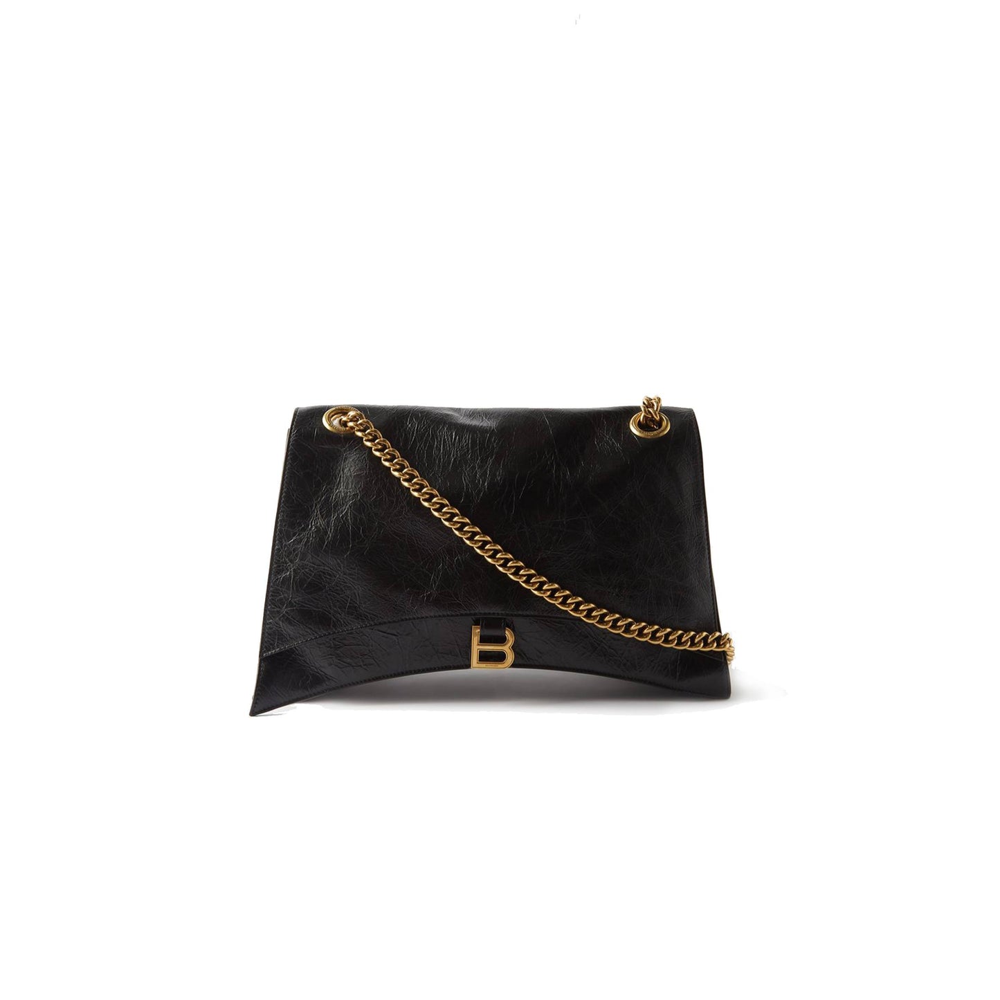 Ba*len*cia*ga black crush large crackled-leather shoulder bag matchesfashion us (39.3*24.8*12.7cm)
