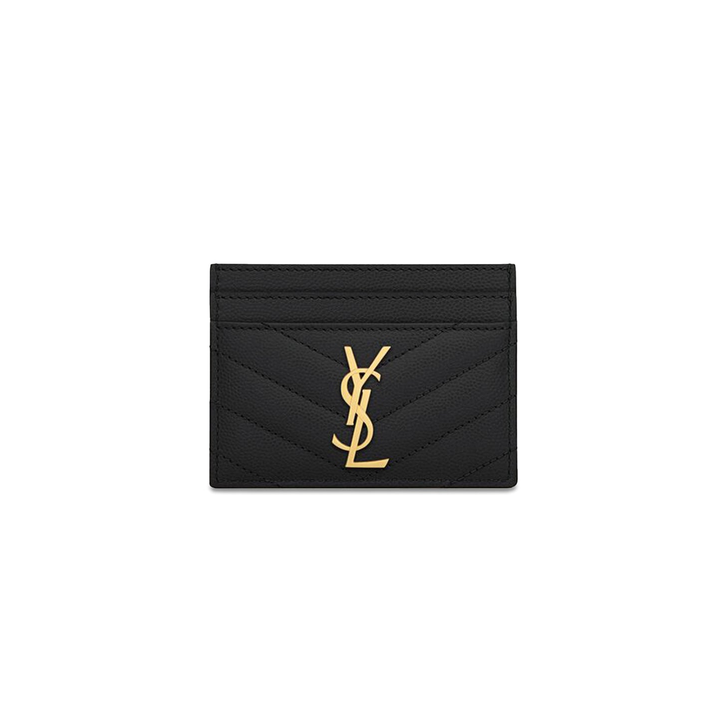 Y*L cassandre matelassÉ card case in grain de poudre leather 423291bow011000 (10.5*7.5*0.5cm)