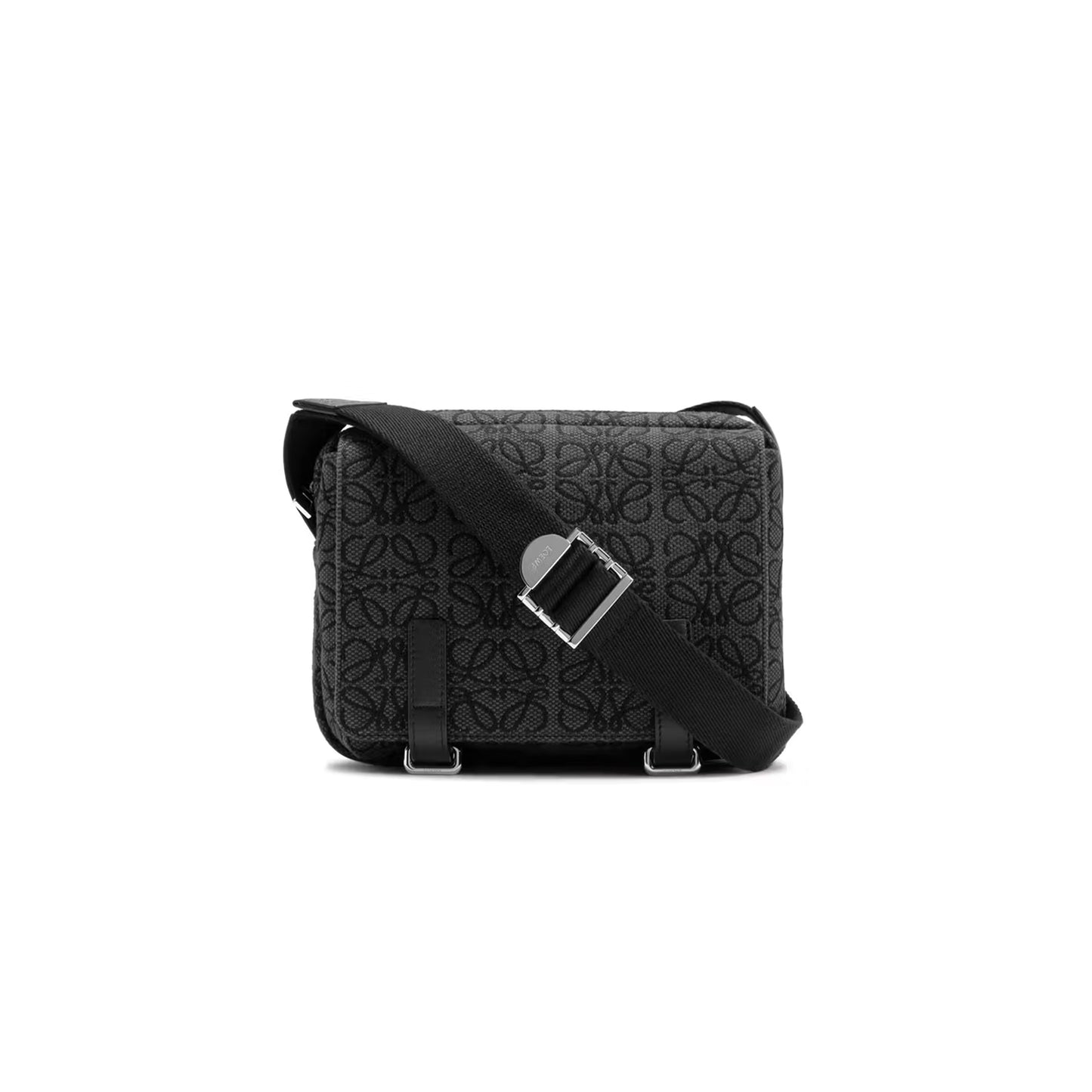 L0ew* military xs anagram in soft calfskin and jacquard b553a72x16-1268 (23*18*9cm)