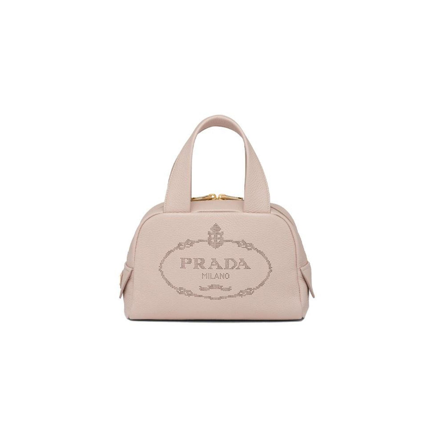 Pra*a leather shoulder bag crossbody bag small size women''s pastel pink 1bh078 (25*16*10cm)