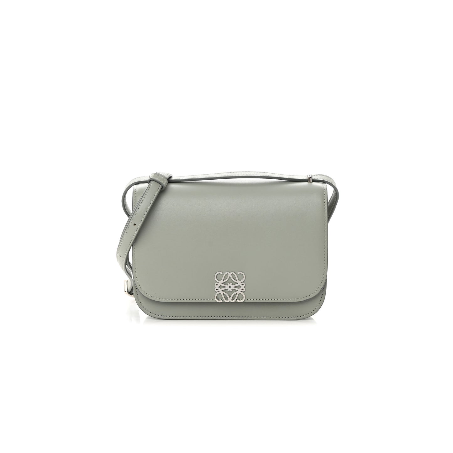 l*ew* silk calfskin small goya bag gray (19*13*6cm)