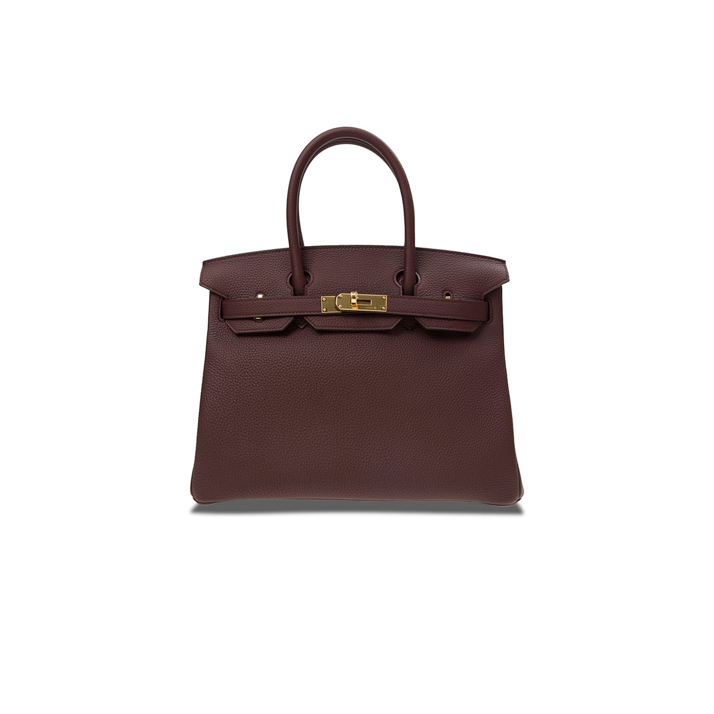 H**mes master birkin 25 togo leather saddle red gold buckle h028369cc0g (25*20*13cm)