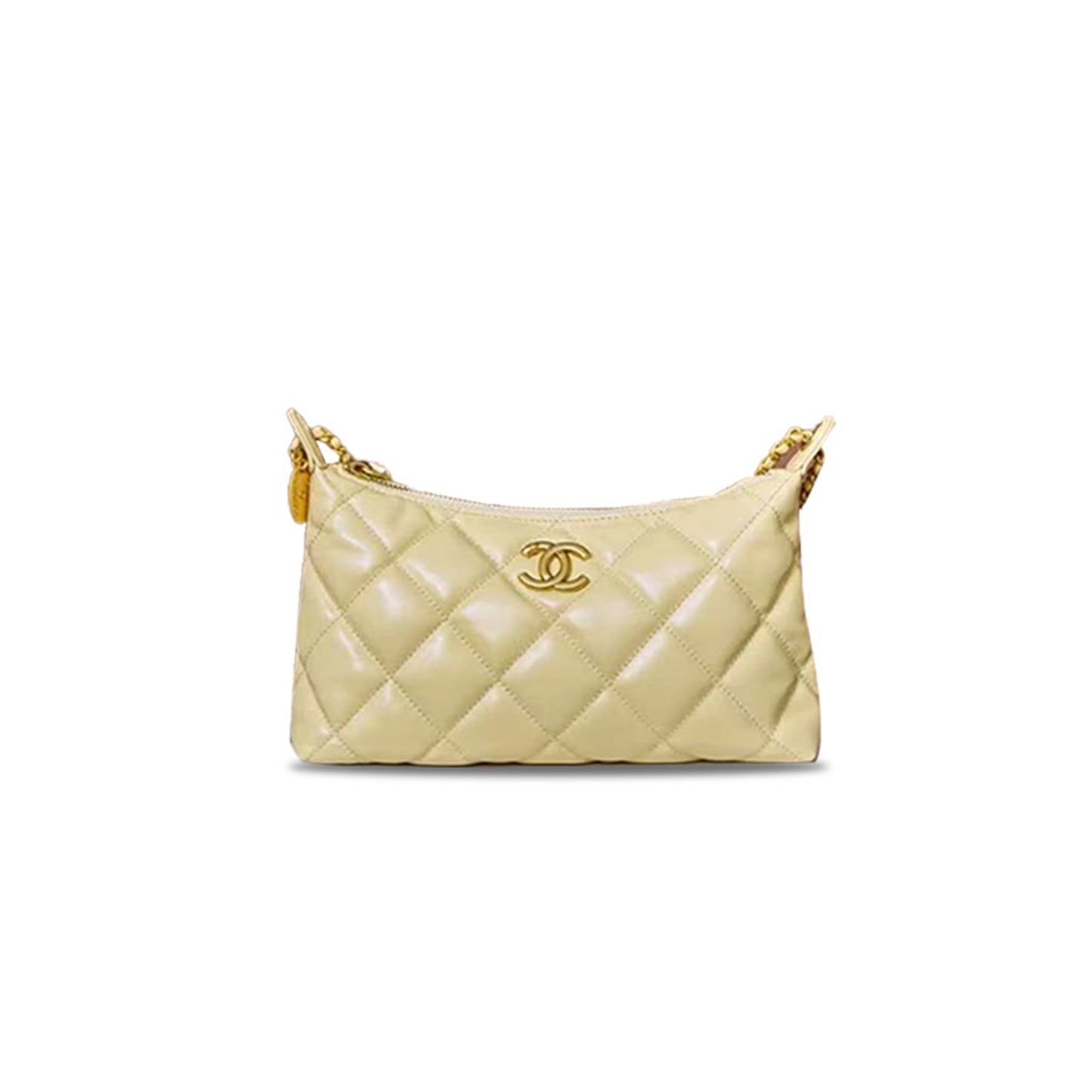 Ch*el 25s hobo yellow underarm bag as5528 (25*15*7cm)