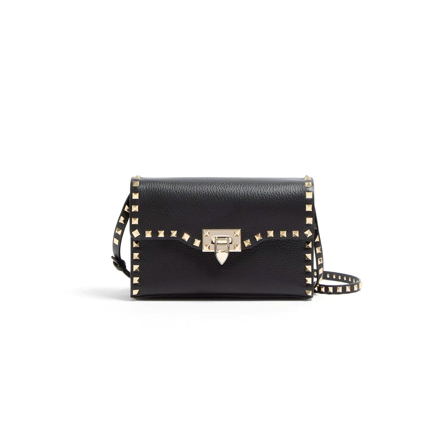 Va1e*ntin0 garavani small rockstud grainy calfskin crossbody bag 7w2b0181vsf_0no (22.5*15*6cm)
