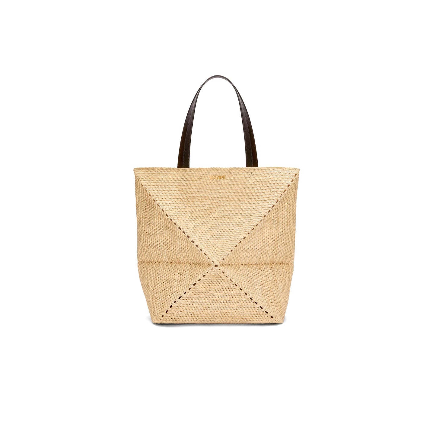L0ew* xl puzzle fold tote in raffia b779q18x18 (42*41*18cm)