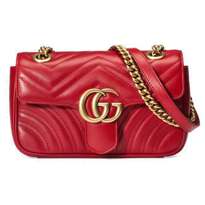 G*u*i gg marmont matelassÉ mini bag 446744 (23*14*6cm)