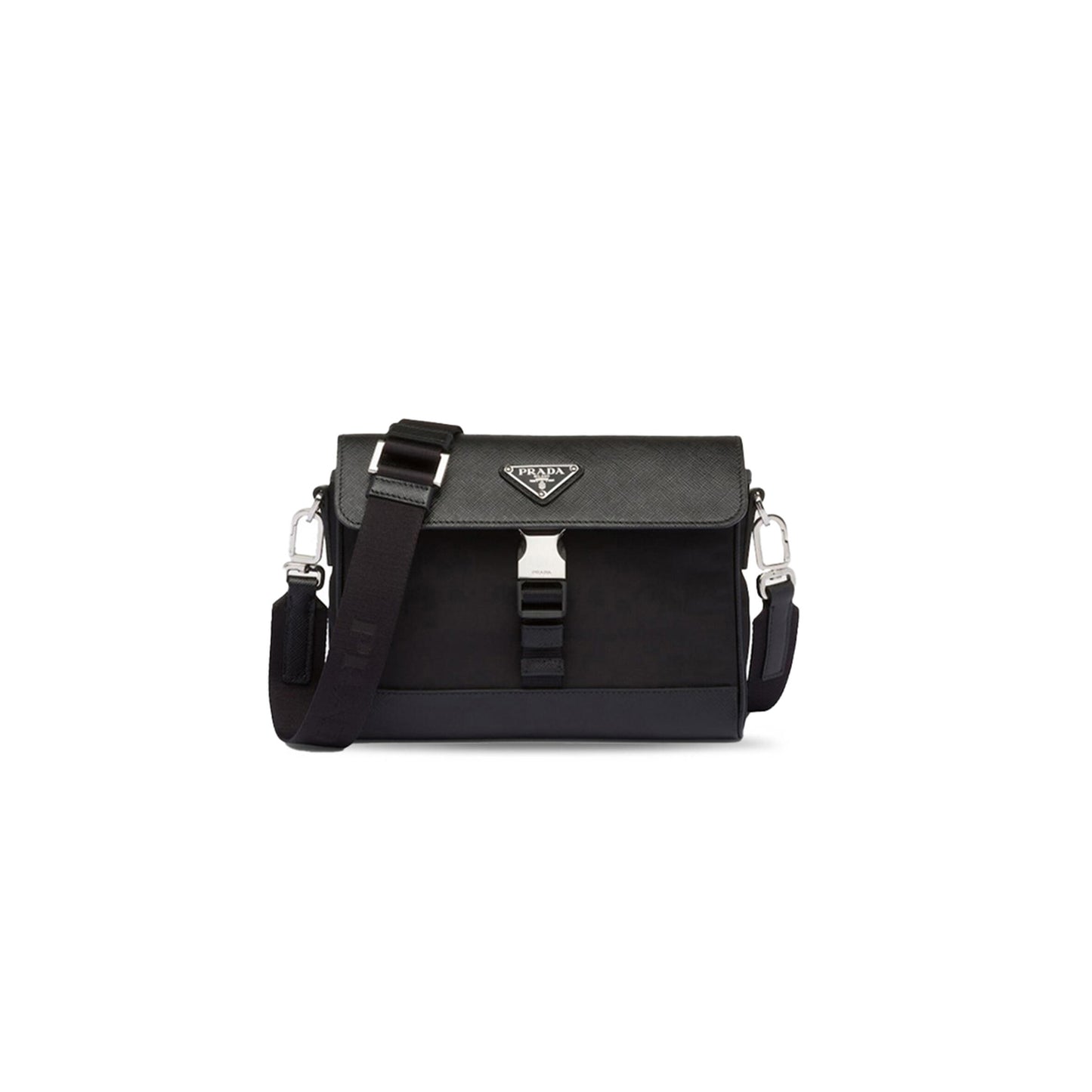 Pra*a re-nylon and saffiano shoulder bag 2vd053 (21*15.5*4cm)