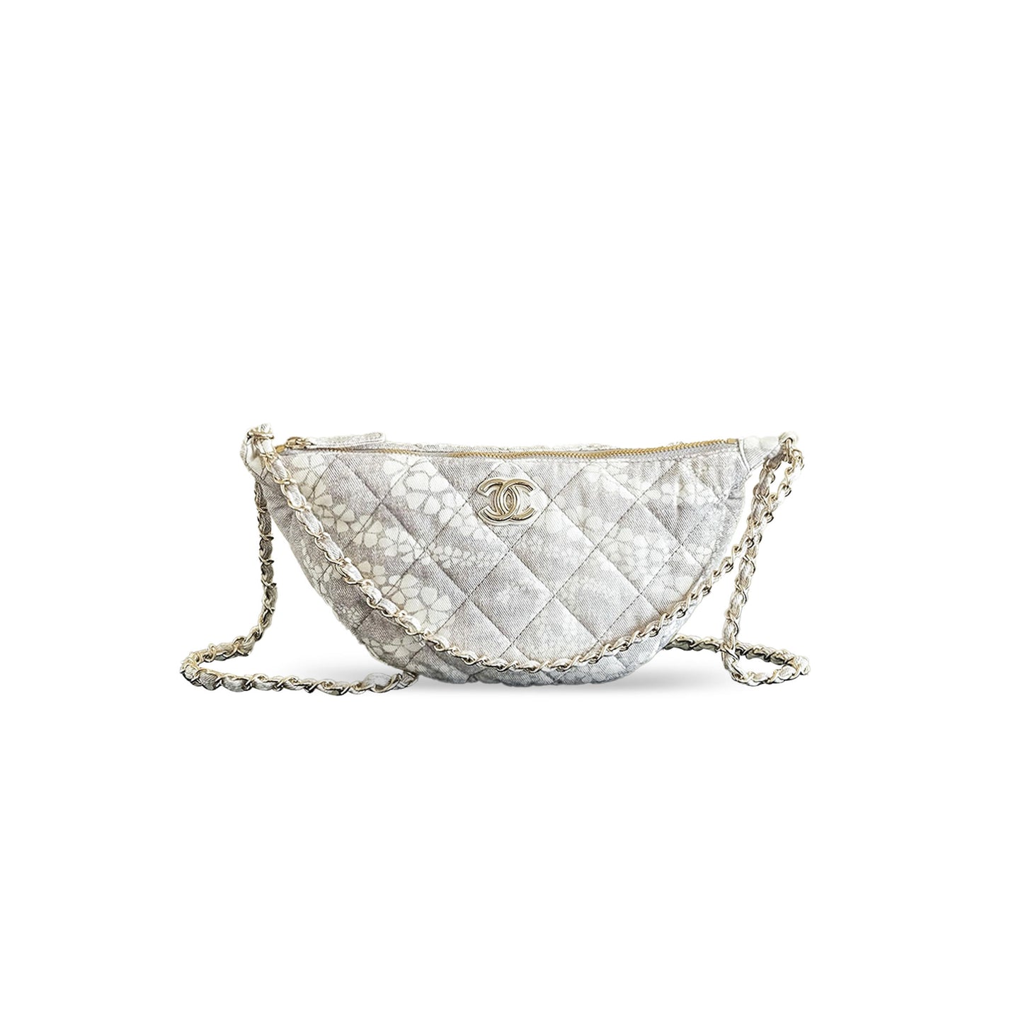 Ch*el large hobo bag printed denim as5431 (29*15.5*7.5cm)