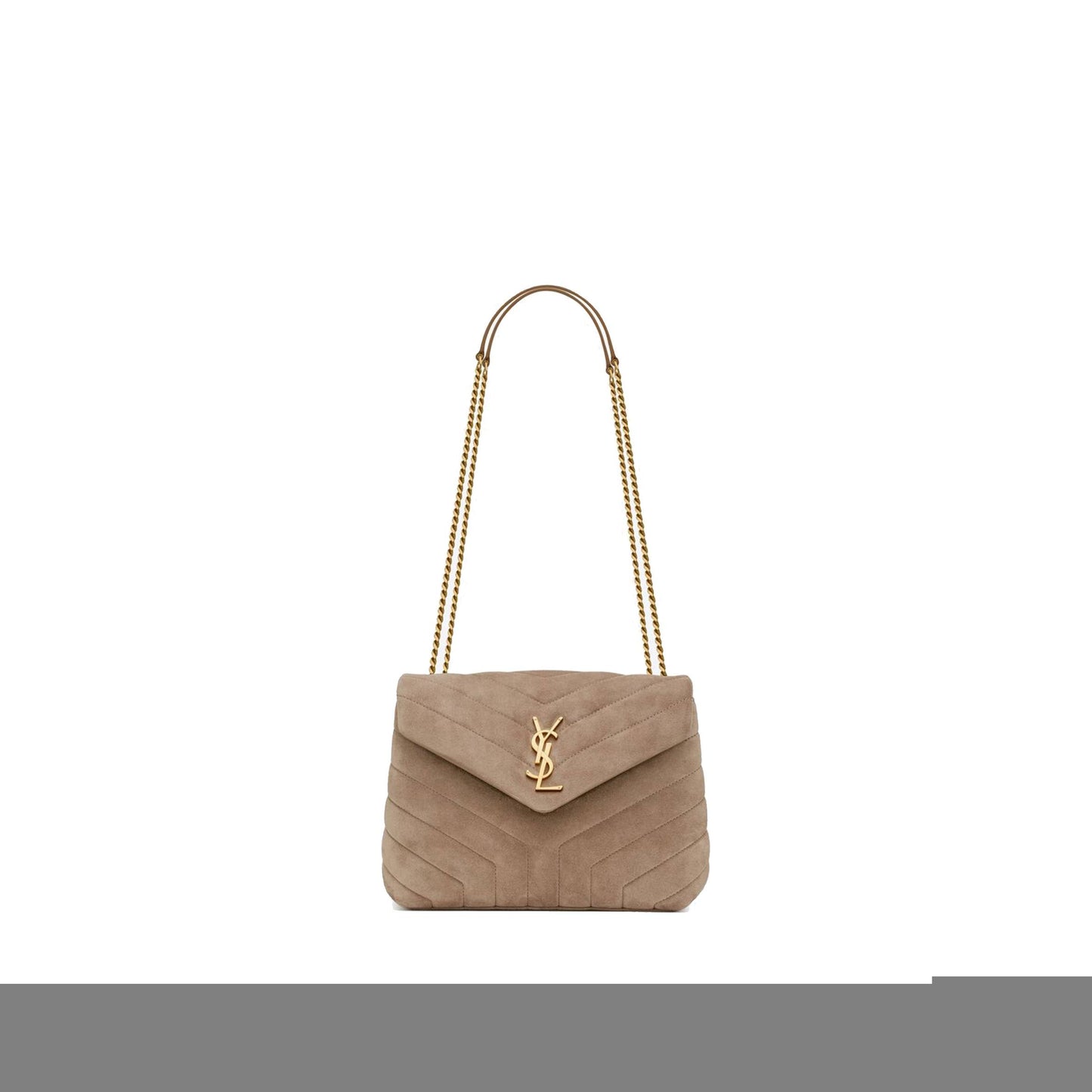 Y*L loulou small chain bag in quilted "y" suede 4946991u8612346 (25*17*9cm)