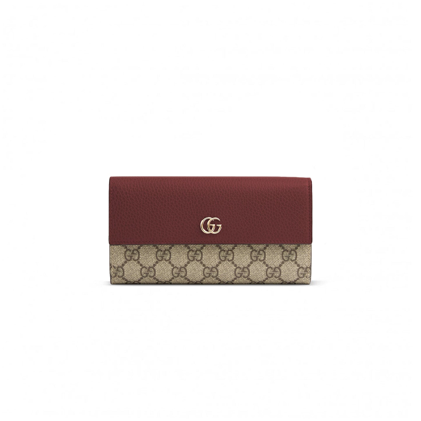 Gvc*1 gg marmont bi-color continental wallet 456116 (19*10*3.5cm)